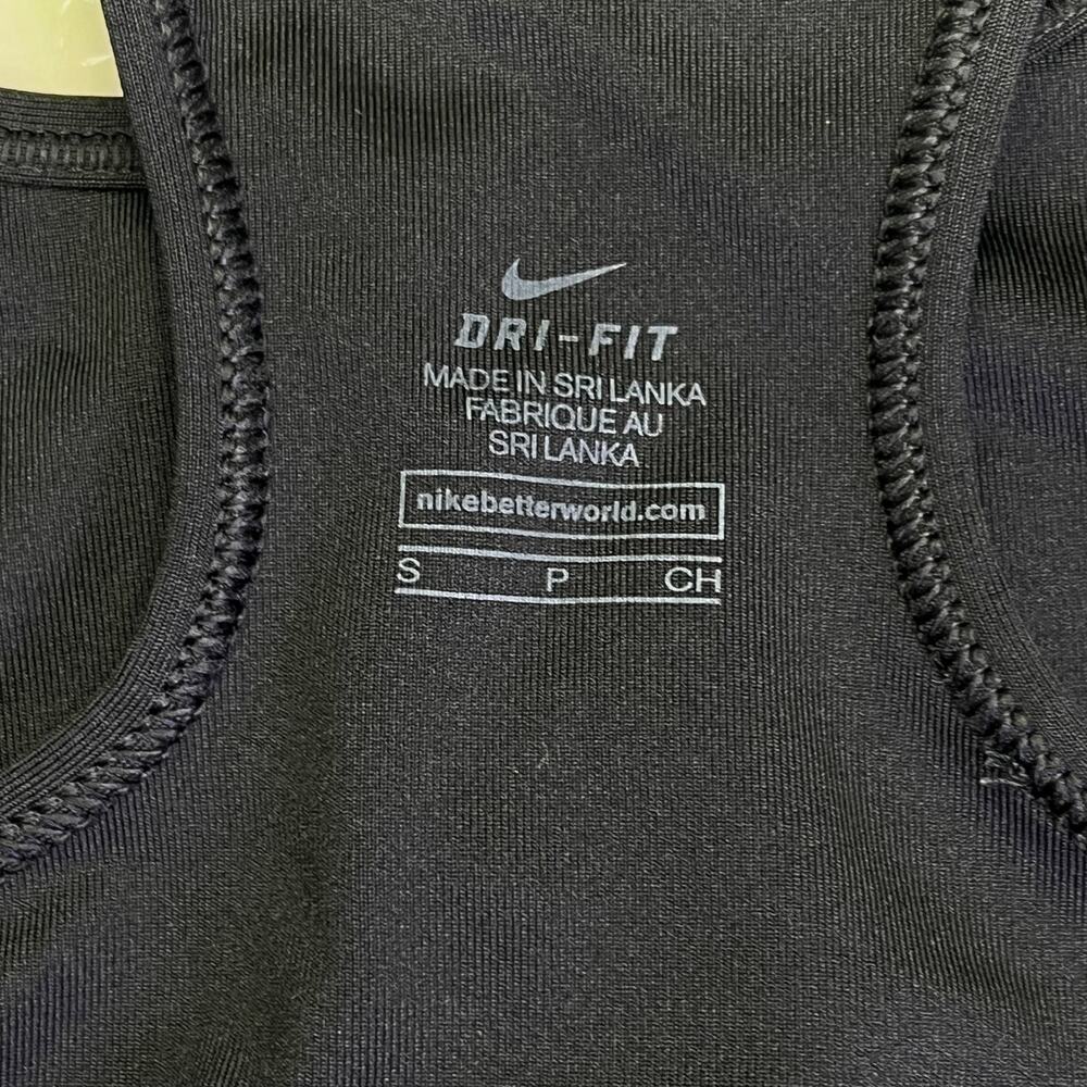 NIKE Swoosh Logo Dri-Fit Sports Bra Women's Sz S Black/White (Pre-Owned) - Picture 12 of 12
